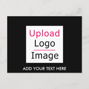 Add Your Logo and Custom Text Modern Business Chic Postcard