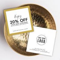 Add Your Logo and Editable Color Discount Card