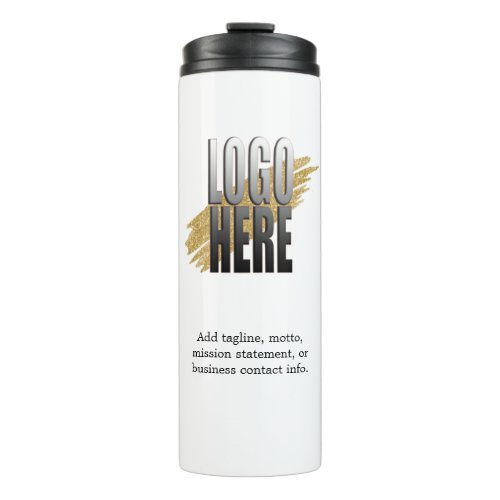 Add your Logo and Text Business Company  Thermal Tumbler