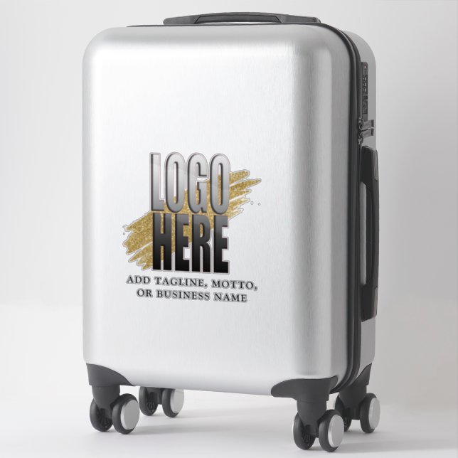 Add your Logo and Text Professional Business  Sticker (Suitcase)