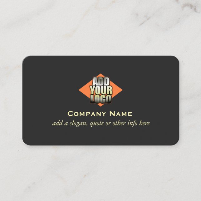 Add Your Logo Any Color Generic Business Card (Front)