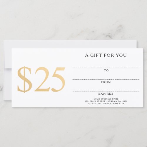 Add Your Logo Beauty Gift For You Certificate Gold