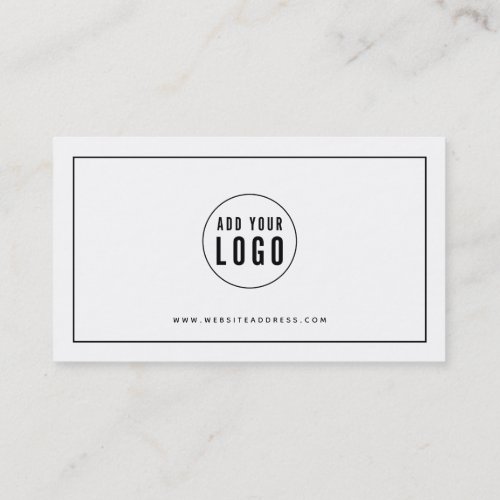 Add Your Logo Black Border Loyalty Card