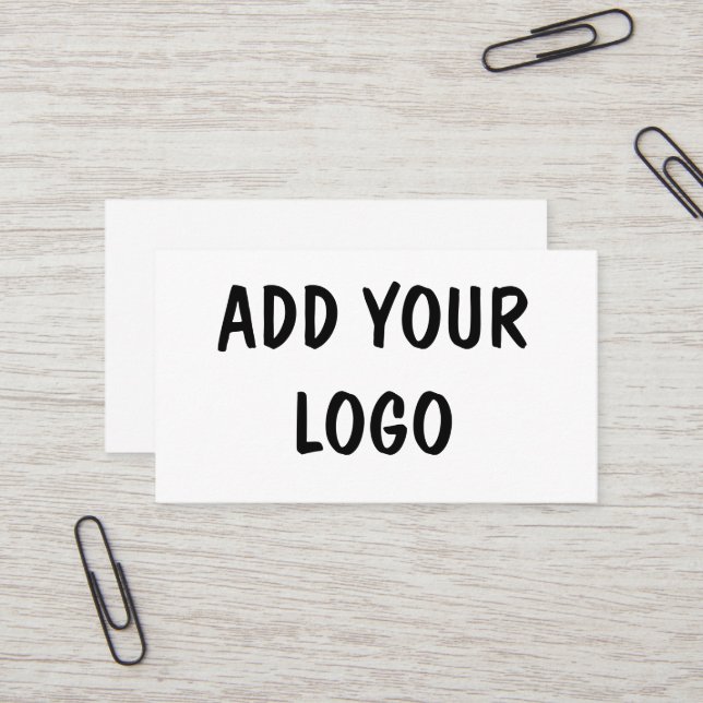 ADD YOUR LOGO BUSINESS CARD (Front/Back In Situ)