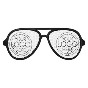 Add Your Logo Business Corporate Modern Minimalist Aviator Sunglasses