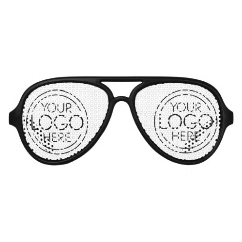 Add Your Logo Business Corporate Modern Minimalist Aviator Sunglasses