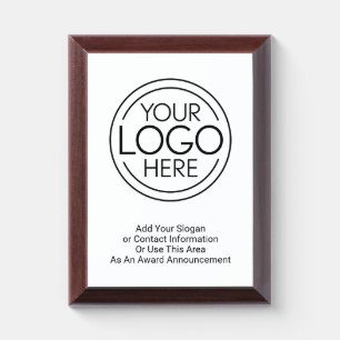 Add Your Logo Business Corporate Modern Minimalist Award Plaque