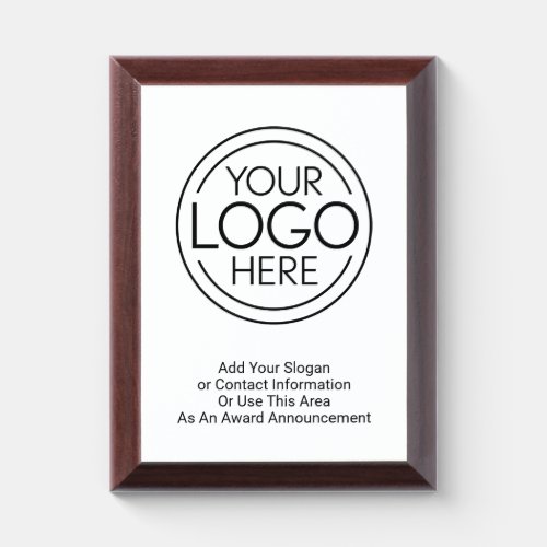 Add Your Logo Business Corporate Modern Minimalist Award Plaque