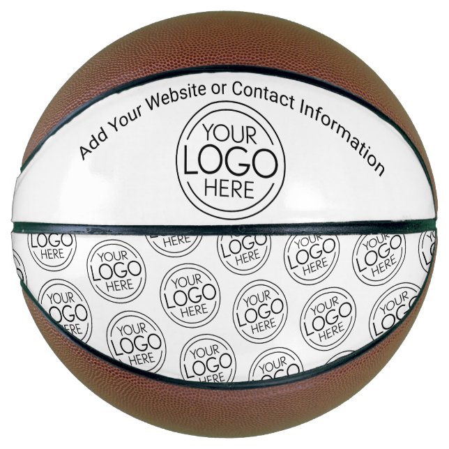 Add Your Logo Business Corporate Modern Minimalist Basketball (Front)