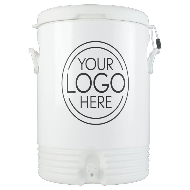 Add Your Logo Business Corporate Modern Minimalist Beverage Cooler (Front)