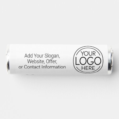 Add Your Logo Business Corporate Modern Minimalist Breath Savers Mints