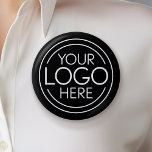Add Your Logo Business Corporate Modern Minimalist Button<br><div class="desc">Perfect for an office party or presentation or walking around the neighborhood to advertise your business, these logobuttons are simple in design. You can change the background color to match the color that coordinates with your company logo. A simple, no frills design for any company. Upload your logo. If your...</div>
