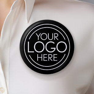 Add Your Logo Business Corporate Modern Minimalist Button