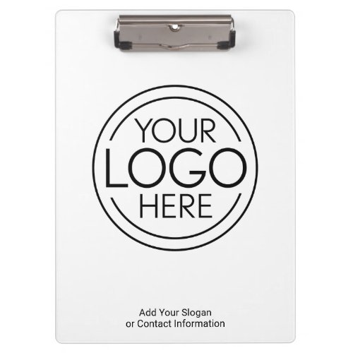 Add Your Logo Business Corporate Modern Minimalist Clipboard