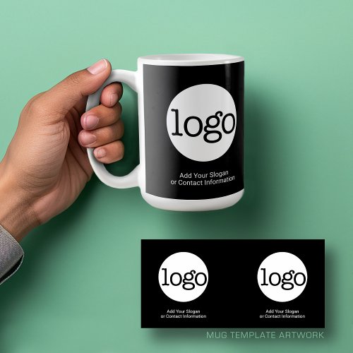 Add Your Logo Business Corporate Modern Minimalist Coffee Mug