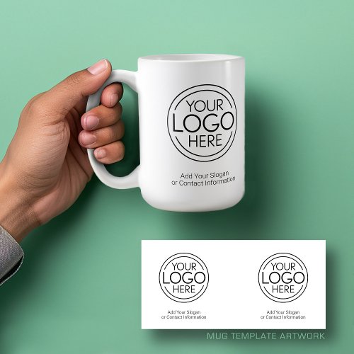 Add Your Logo Business Corporate Modern Minimalist Coffee Mug