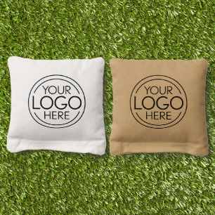Add Your Logo Business Corporate Modern Minimalist Cornhole Bags