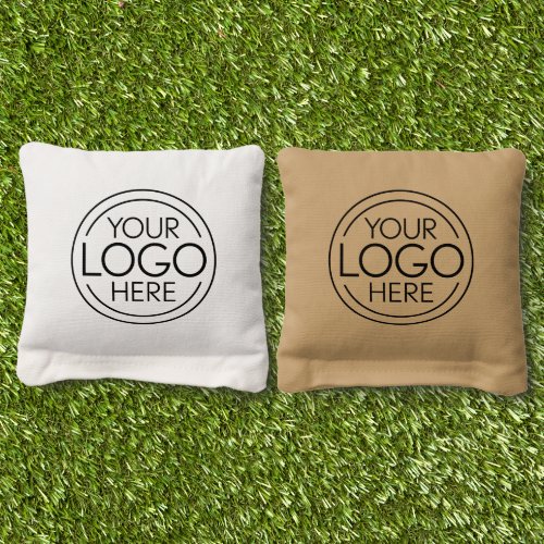 Add Your Logo Business Corporate Modern Minimalist Cornhole Bags