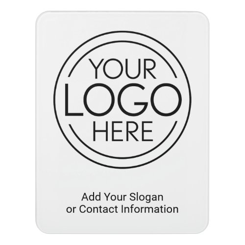Add Your Logo Business Corporate Modern Minimalist Door Sign