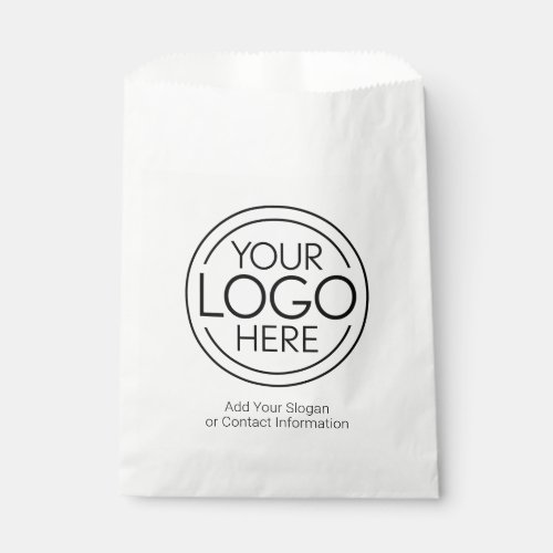 Add Your Logo Business Corporate Modern Minimalist Favor Bag