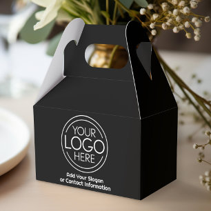 Add Your Logo Business Corporate Modern Minimalist Favor Boxes