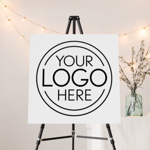 Add Your Logo Business Corporate Modern Minimalist Foam Board