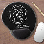 Add Your Logo Business Corporate Modern Minimalist Gel Mouse Pad<br><div class="desc">Perfect for an office giveaway or presentation, these logo maousepads are simple in design. You can change the background color to match the color that coordinates with your company logo. The extra lines of type can be used for company contact information or for a place to add a special occasion...</div>