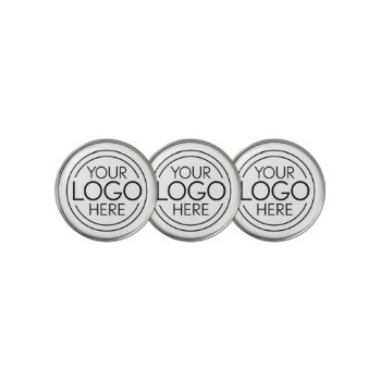 Add Your Logo Business Corporate Modern Minimalist Golf Ball Marker by BusinessStationery at Zazzle