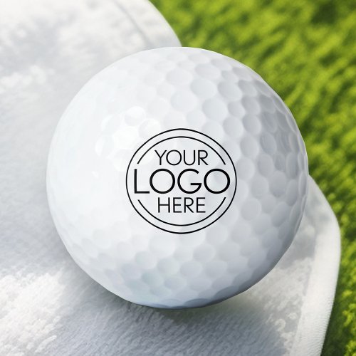 Add Your Logo Business Corporate Modern Minimalist Golf Balls