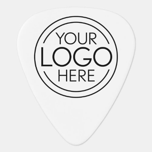 Add Your Logo Business Corporate Modern Minimalist Guitar Pick