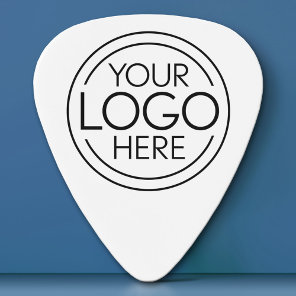 Add Your Logo Business Corporate Modern Minimalist Guitar Pick