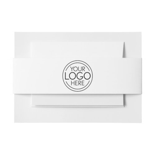 Add Your Logo Business Corporate Modern Minimalist Invitation Belly Band