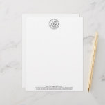 Add Your Logo Business Corporate Modern Minimalist Letterhead<br><div class="desc">Perfect for an office giveaway or presentation, these logo letterhead are simple in design. You can change the background color to match the color that coordinates with your company logo. The extra lines of type can be used for company contact information or for a place to add a special occasion...</div>