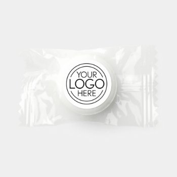 Add Your Logo Business Corporate Modern Minimalist Life Saver® Mints by BusinessStationery at Zazzle