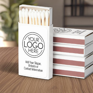 Add Your Logo Business Corporate Modern Minimalist Matchboxes
