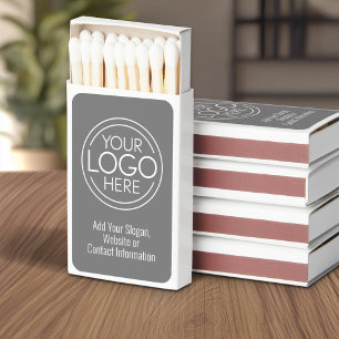 Add Your Logo Business Corporate Modern Minimalist Matchboxes