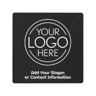 Add Your Logo Business Corporate Modern Minimalist Metal Print