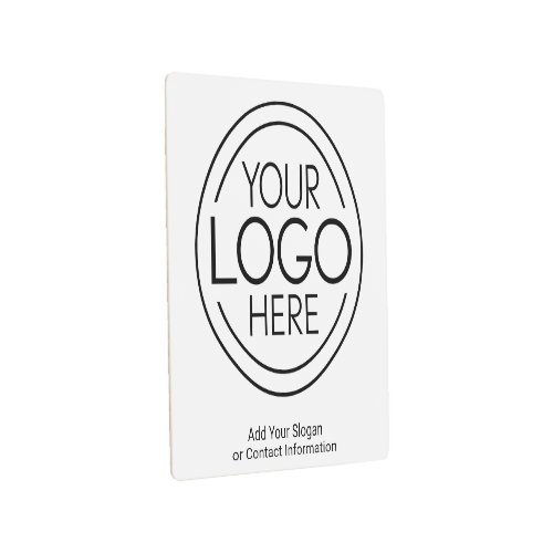 Add Your Logo Business Corporate Modern Minimalist Metal Print
