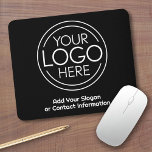 Add Your Logo Business Corporate Modern Minimalist Mouse Pad<br><div class="desc">Perfect for an office giveaway or presentation, these logo maousepads are simple in design. You can change the background color to match the color that coordinates with your company logo. The extra lines of type can be used for company contact information or for a place to add a special occasion...</div>