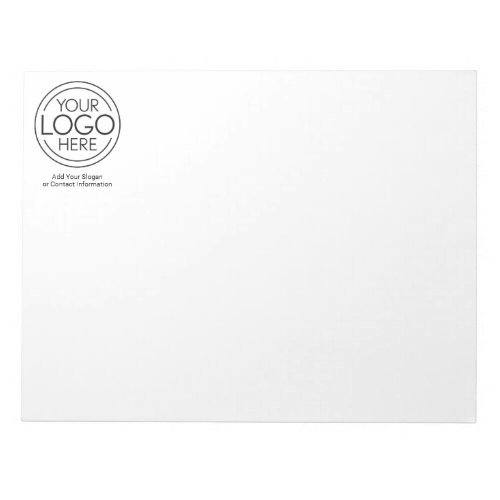 Add Your Logo Business Corporate Modern Minimalist Notepad