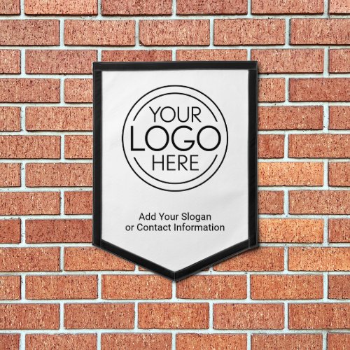 Add Your Logo Business Corporate Modern Minimalist Pennant