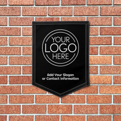 Add Your Logo Business Corporate Modern Minimalist Pennant