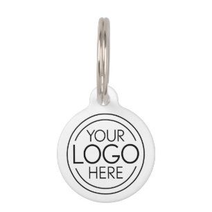 Add Your Logo Business Corporate Modern Minimalist Pet ID Tag