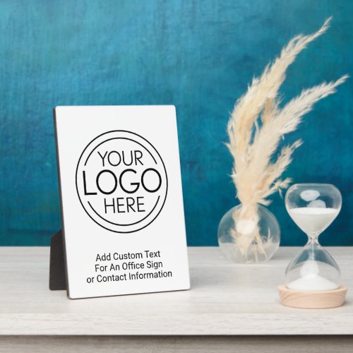Add Your Logo Business Corporate Modern Minimalist Plaque