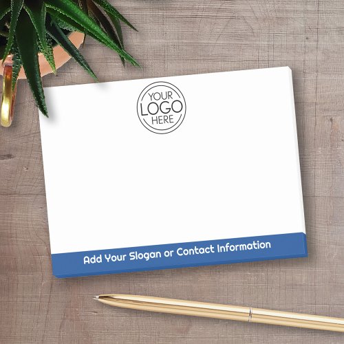 Add Your Logo Business Corporate Modern Minimalist Post_it Notes
