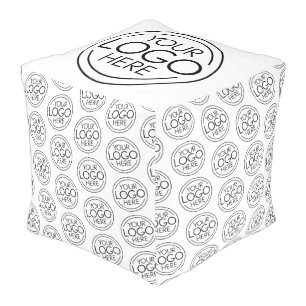 Add Your Logo Business Corporate Modern Minimalist Pouf