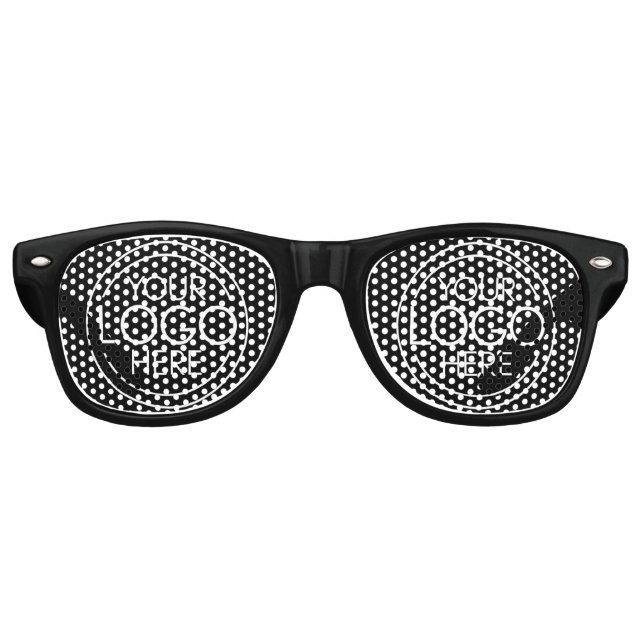 Add Your Logo Business Corporate Modern Minimalist Retro Sunglasses (Front)