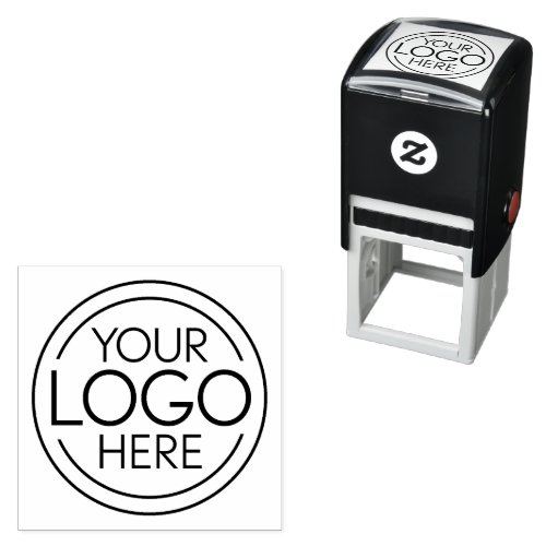 Add Your Logo Business Corporate Modern Minimalist Self_inking Stamp