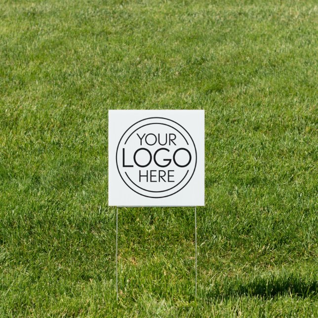 Add Your Logo Business Corporate Modern Minimalist Sign (Insitu)
