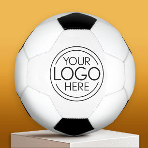 Add Your Logo Business Corporate Modern Minimalist Soccer Ball